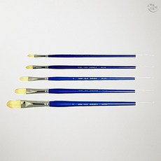 SCS 바바라 아크릴 유화붓 1150KF 1호 평붓 정밀 세밀화 채색 미술 도구용 캔버스작업