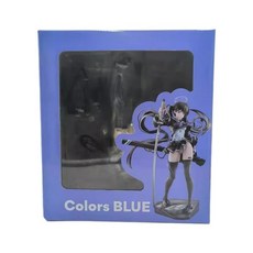 Colors BLUE 少女雙馬尾水手服刀娘23cm原畫，低價出清，色彩鮮明，藝術收藏。, 1個