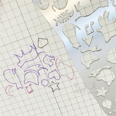 닐스 스텐실 철자 고양이 모형자, 1개