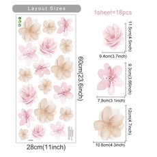 BOHO 만화 토끼 인테리어 보육 거실 스티커 나비 어린이 침실 벽화, SL3559A