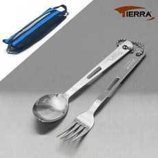 캠핑 숟가락 나들이용품 캠핑용식기 숟가락앤포크 2P, 상세페이지 참조, 상세페이지 참조