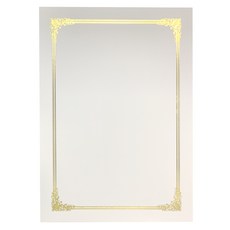 상장팩토리 금박상장 백상지 로얄 A4, 순백색, 100개