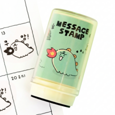 카카오프렌즈 죠르디 다이노 쿠앙 메시지 스탬프, 1개, 검정색