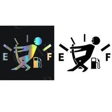 WINOMO 재미있는 자동차 스티커 높은 가스 소비 데칼 연료 게이지 빈 스티커 (블랙), WINOMO 재미있는 자동차 스티커 높은 가스 소비 데