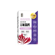 嚴萃 愛爾蘭天然海藻鈣+D3 升級版, 30個, 1份