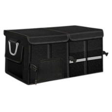 汽車收納箱 汽車收納 汽車收納盒 可折疊 車用收納盒 車用收納箱 車用置物箱 車用收納, 汽車收納箱 可折疊 黑72L(+防水袋)