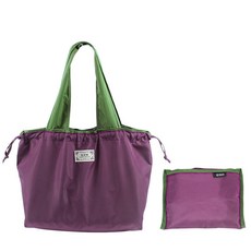 접이식 대용량 에코백 마트나 편의점에서 편리한 절약형 아이템, 1개, Purple