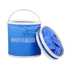 캠핑낚시용 접이식물통 9L 야외용물담는버켓 물고기보관통