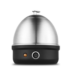 GUEFOON 家用蒸蛋煮蛋早餐機茱萸粉色, 極夜黑色:標準（220V）（5329）