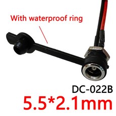 5 5 X 2 1mm 5 5 2 5mm DC 암형 잭 소켓 전원 패널 마운트 솔더 커넥터 케이블 포함 10CM 20CM 30CM DC 022B, DC-022B 5.5X2.1mm