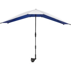 조절 가능한 클램프가 있는 2인용 G4프리 더블 체어 우산 비치 체어용 선 리클라이닝 라운지, Blue