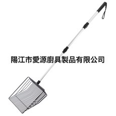 猫砂铲大尺寸鸡屎铲鸡毛铲长手柄豆腐砂猫砂铲芦丁鸡铲子拾便器, 1個, 长杆三节柄20X20X6cm大线材铲