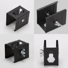 예도 레일 조명 부속 RACEWAY용 원터치 레일 클립지지대 행거(블랙) 5개