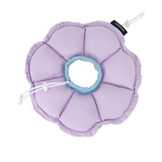 【戴比派特】花瓣伊莉莎白頸圈 寵物防舔頭套 術後護頸圈, 藤夢紫,S, 1個