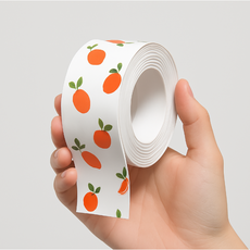 오렌지 패턴 자가접착 곰팡이 방지 틈새 마감 방수 테이프 5롤 세트, 1세트