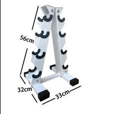 홈트레이닝 덤벨랙 아령 정리대 거치대 덤벨 받침대, 4단 철제 브래킷, 덤벨 브래킷