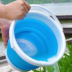 자동차 오토바이 손세차 청소용품 보관 접이식 바구니 3~10L 오토바이바구니, 3L - 원형