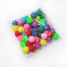 무지 칼라탁구공 13가지 색상 공예용 행사용 색깔탁구공 추첨볼 벌크, 1개, 100개입, 멀티(혼합)