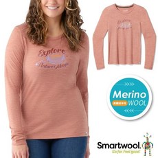 美國 SmartWool 女款四季防曬長袖圓領美麗諾羊毛排汗衣 運動T恤 排汗衣 抗菌內搭衣