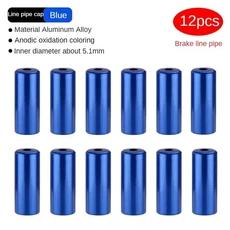 자전거 케이블 엔드캡 4mm 크림프 브레이크 5mm 합금 페룰 하우징, 5mm-Brake-Blue, 1개