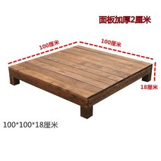 조립평상 야외평상 우드 방부목 원목평상, 길이100X폭100X높이18cm단일플랫폼
