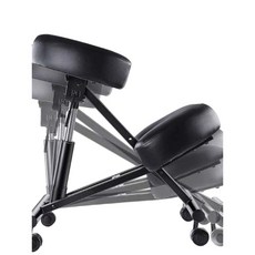 무릎의자 닐링체어 자세보정의자 바른 좌식 학생용 허리 독서실 컴퓨터 의자 자세 편안 사무용, 2. 블랙 메쉬