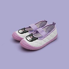 프리프리스 슈즈 쿠로미 페이스 퀼팅실내화