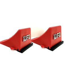 IDFR 車擋 輪擋 車輪擋 輪胎擋 止滑 防倒退 卸貨 斜坡 停車安全 紅色 2入, 2個