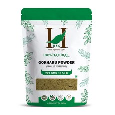 H&C HERBAL INGREDIENTS EXPERT H&C Herbal Ingredients Expert Natural Gokharu Gokshura Powder 227 gm