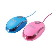 SOON GO 패드가 있는 미니 마우스+USB LED 조명 3 in 1 선물 콤보 아동용 마우스 노트북 홈 오피스 여행용 블루, 블루핑크