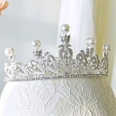 메리지엥 셀프 웨딩 티아라 왕관, 1개, 9. 그레이스