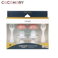 COCONORY 夢幻蘑菇湯叉組 6m, 粉色, 1個
