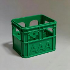 3D 프린팅 맥주 상자 보관함 AA 적층형 18650 스타일 배터리 사이즈 AAA, Green AAA(12squares)