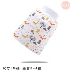 萌萌屋 兒童隔尿裙 M碼 0-4歲適用 三層防水透氣 學習褲 寶寶防漏尿墊, 1個, 狐狸