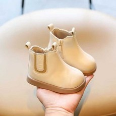 女童短靴 寶寶靴子 兒童秋季軟底馬丁小童皮靴