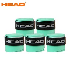 테니스 라켓 오버그립 5개입 논슬립 땀흡수 패들 그립테이프 블루 배드민턴 스쿼시 탁구 라켓스포츠 그립감 미끄럼방지 내구성 교체용 액세서리 스포츠용품 초보자 중급자 프로 연습용 경기, China Mainland, Sticky Green