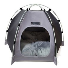 강아지 아웃도어 텐트 회색 1P 고양이 숨숨집 하우스 강아지텐트 강아지하우스, 없음, 상세설명 참조, 없음
