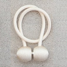 하루네 볼 자석 커텐 타이백 걸이 커튼 집게 고리 일반타입 후사고리 1개, 크림아이보리