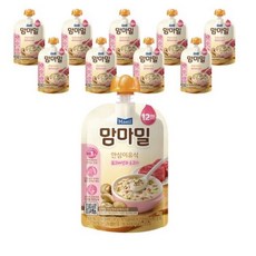 맘마밀 안심이유식 12개월부터, 혼합맛(표고버섯/소고기), 100g, 4개