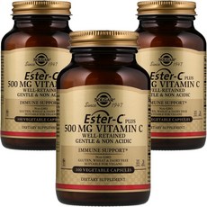 SOLGAR 維他命C素食膠囊 500mg, 100顆, 3罐