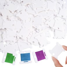 자수 실 보빈 200개 플라스틱 자수 실 오거나이저 크로스 스티치용 화이트 재봉틀 보빈 바느질 실 바느질 용품을 위한 실 홀더 바느질 보관, 자수 실 보빈 200개, 플라스틱 자수 실 오거나이저,