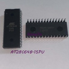 호환 1 - 10개 AT28C64B-15PU AT28C64B-15PC AT28C64B AT28C64 28C64 IC EEPROM 64KBIT 병렬 DIP-28, 04 1 Pcs
