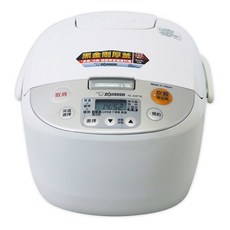 象印 Zojirushi NL-AAF18 黑金剛厚釜電子鍋 多功能蒸煮 預約定時, 白
