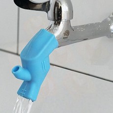 수도꼭지 실리콘 연장 노즐 5개 세면대 주방 방향 조절 절수 분사, 1개, 그린 5개 01116WT