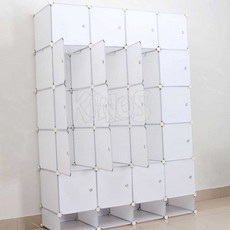 YWstore 화이트 선반 옷장 140x200cm DIY옷장