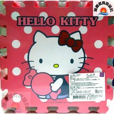 HELLO KITTY EVA安全巧拼地墊 30x30x1cm 9片入, 1個