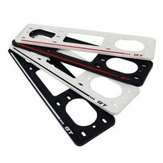 자동차 번호판 가드 차량용 번호판 플레이트 보조판 iam+13758on, 볼트(블랙-레드)