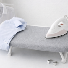 오브릭스 콤팩트 접이식 미니 다리미판, 그레이