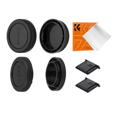 K&F CONCEPT 카메라 바디캡/렌즈캡/핫슈캡 키트 극세사융 포함 기종 옵션선택, 올림푸스, 1세트