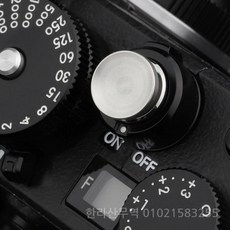 Haoge 카메라 셔터 릴리즈 Leica Q3/Q3-43/D-Lux 8/M9/M10/M11/M11-P M/M-10P/M9-P/M 유형 240/m262 용 오목 표면 빨간색, Concave Silver, China Mainland